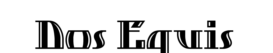 Dos Equis Font Download Free